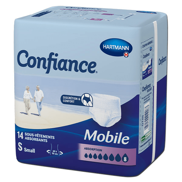 Confiance Mobile Absorption 8 Gouttes Taille S 14 sous-vêtements