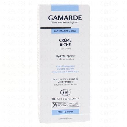 Hydratation active crème hydratante riche bio tube 40g