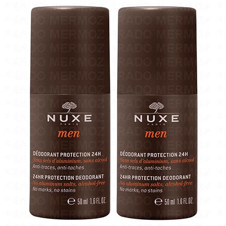 Men deodorant protection 24 roll-on lot de 2