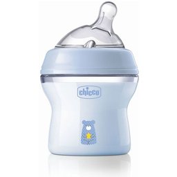 Biberon Nat-Feeling Silicone Bleu 0M+ 150ml