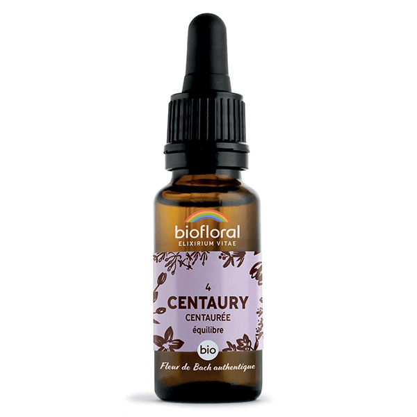 Fleur De Bach 04 Centaury Centaurée Compte Gouttes Bio Demeter 20 ml