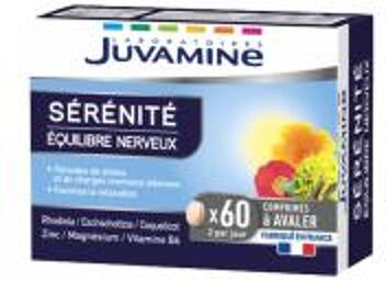 Sérénité Équilibre Nerveux. Relaxation. 60 Comprimés - Boîte 60 comprimés
