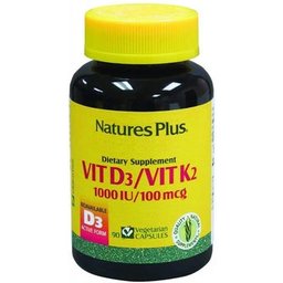 Natures Plus Vit D3 & K2 90caps