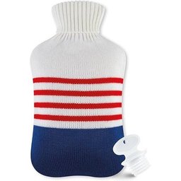 Bouillotte à Eau Déhoussable Adulte Marin Rouge 2L