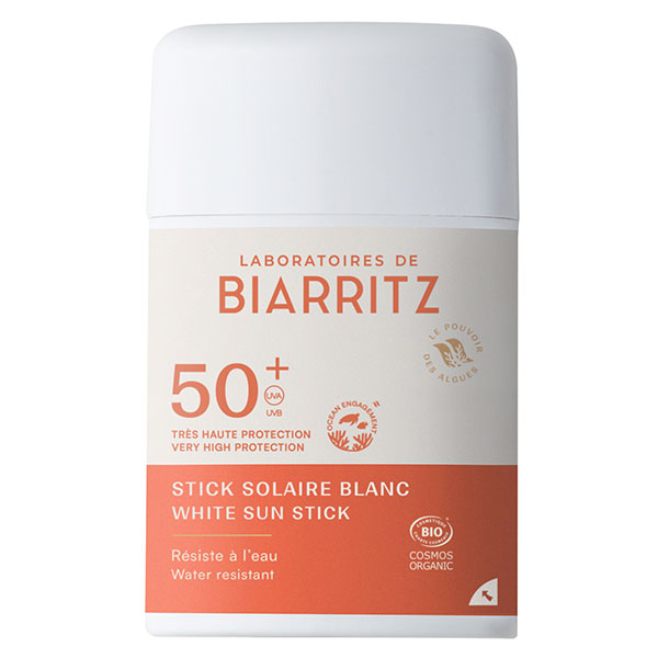 Soins Solaires Sport Stick SPF50+ Bio Blanc - 12g