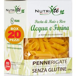 Penne Rigate Maïs Pâtes Riz Eau et Farine 250g