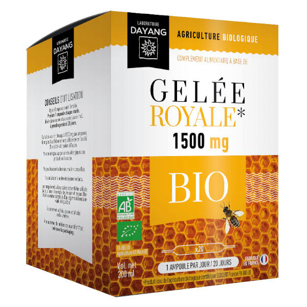 Gelée Royale Bio 1500mg 20 ampoules
