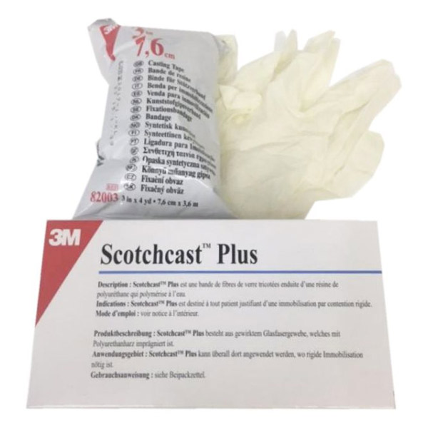 Scotchcast+ Bande Résine Blanc 7.6cmx3.6m