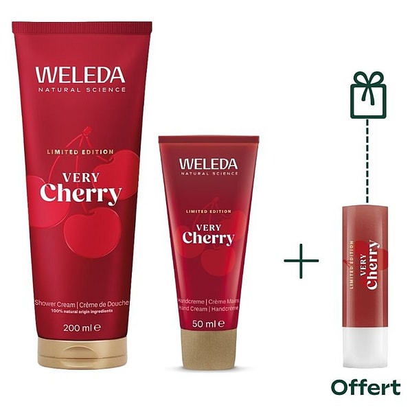 Routine Very Cherry - Stick Lèvres offert - Weleda