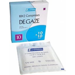 Gaze Compresse Stérile 10x10 20uts