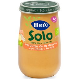 Hero Baby Solo Légumes avec poulet et riz 190g