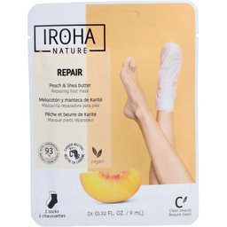 Nature Masque Pieds Réparateur Pêche et Beurre de Karité