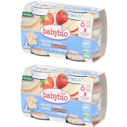 Babybio Brassé Pomme Fraise