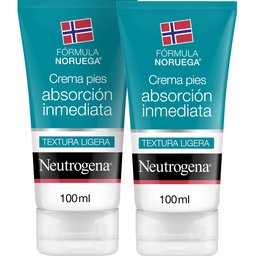 Crème pour les pieds à absorption immédiate 2x100ml