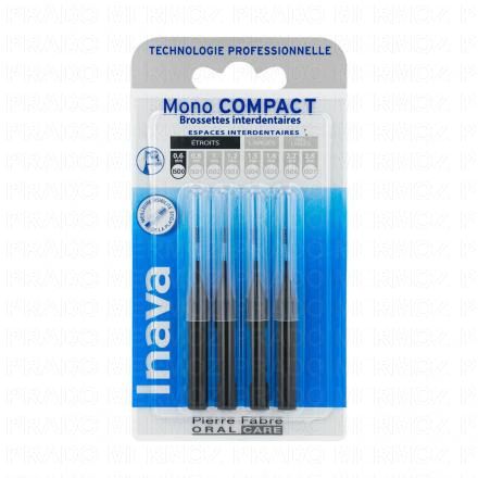 Mono compact - Brossettes interdentaires ISO0 étroits 0.6mm pack de 4