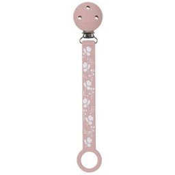 Corrente Chupeta Silicone Rosa Flores 1 Unidade