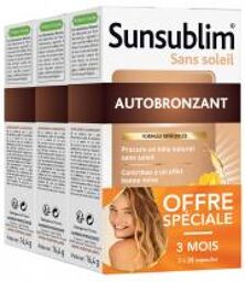 Sunsublim Autobronzant Ultra 28 Capsules Tripack - Lot 3 x 28 capsules