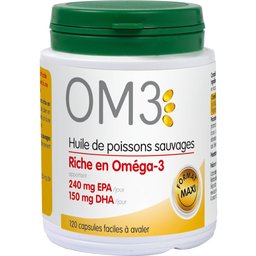 OM3 Huile de Poisson Riche en Oméga 3 120 capsules