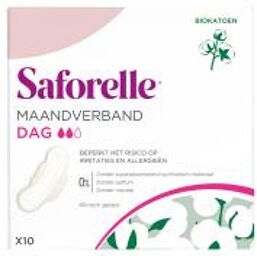 Serviettes Hygiéniques Jour Avec Ailettes en Coton Bio 10 Serviettes Hygiéniques - Boîte 10 serviettes