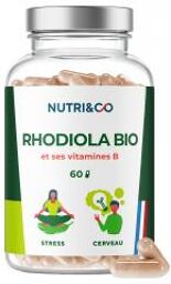 Nutri&Co; Rhodiola Bio 60 Gélules - Pot 60 gélules