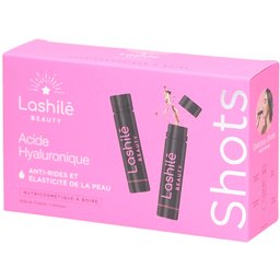 Lashilé Beauty - Shots Acide Hyaluronique 150 mg - Anti-rides et élasticité de la peau - Nutricosmétique à boire - Programme 14 Jours - Acide hyaluronique, Zinc