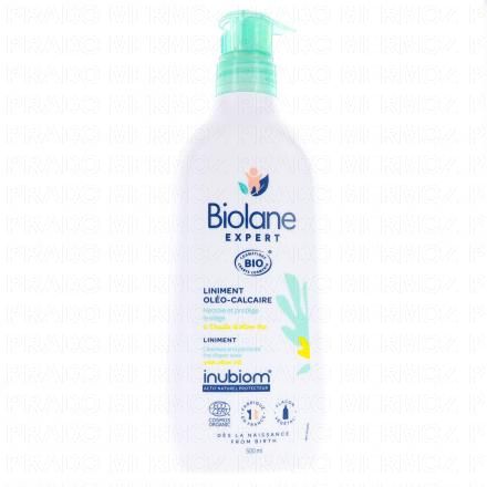 Liniment Oléo calcaire à l'huile d'olive bio Flacon 500ml