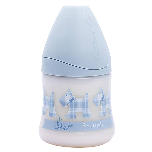 Biberon Silicone Physiologique Scottish Bleu 150ml