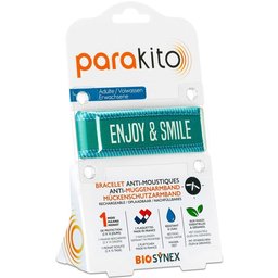 Parakito Bracelet anti-moustique rechargeable Adultes Enjoy & Smile Blau