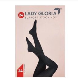 Gloria Med Lady Gloria 24 Bas PO Noir T4 1 Paire