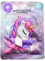 Licorne Masque Tissu Éclat et Hydratation Pour Visage 25 ml - Sachet 1 masque tissus