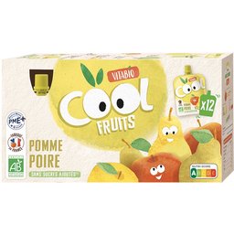Cool Fruits Pomme Poire +3 ans 12x90g