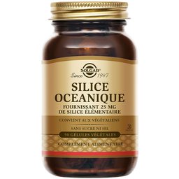 Silice Océanique - Os/Cartilages - Beauté Peau, Cheveux, Ongles - 50 gélules végétales
