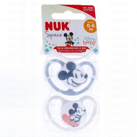 Space Disney Baby Sucettes 0-6mois x2 mickey