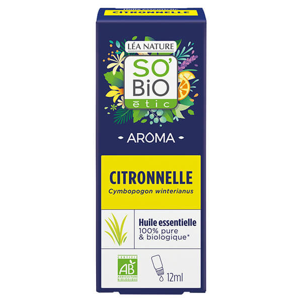 So'Bio Étic Huile essentielle citronnelle biologique de Java 12ml