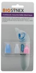 3 Embouts de Rech Mouche Bébé Électrique - Blister 3 embouts en silicone