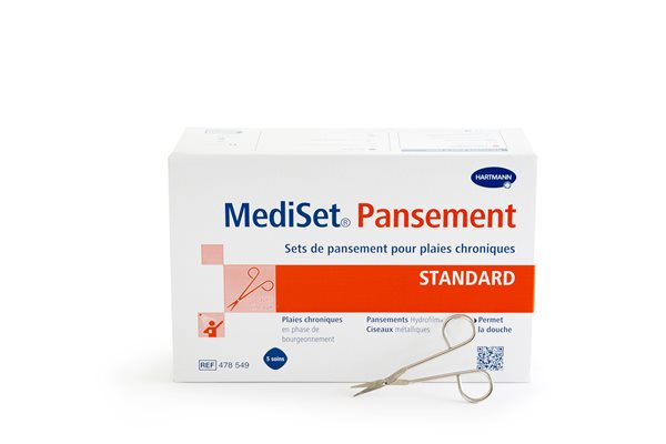 MEDISET© DETERSION Set de Pansements Plaie Chronique 5 unités