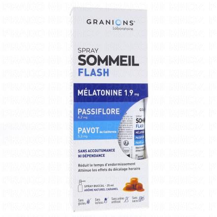 Sommeil Flash Spray Buccal Goût Caramel 25 ml