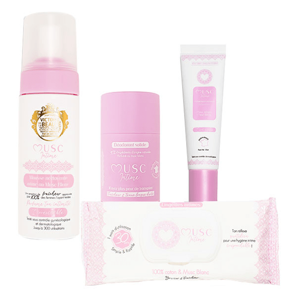 Rituel Parfumée Musc Blanc - Déodorant, Gel, Mousse, Lingettes