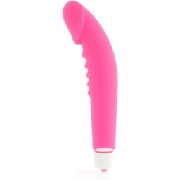 Vibrateur de plaisir réaliste en silicone rose 1pc