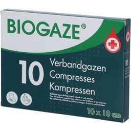 Biogaze® 10 Compresses stériles 10x10cm