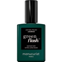 Green Flash LED Nail Polish Licorice 15ml