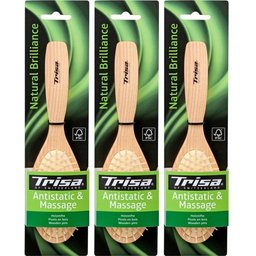 Natural Brillance Brosse pneumatique pics en bois