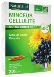 Minceur Cellulite Bio 20 Ampoules Buvables de 10 ml - Boîte 20 ampoules de 10 ml