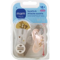 Sucette Original Nature 18 Mois + Attache-Sucette
