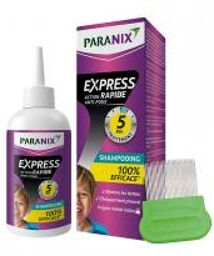 Express Action Rapide 5 minutes Shampoing Anti-Poux 200 ml - Flacon Applicateur + Peigne 200 ml