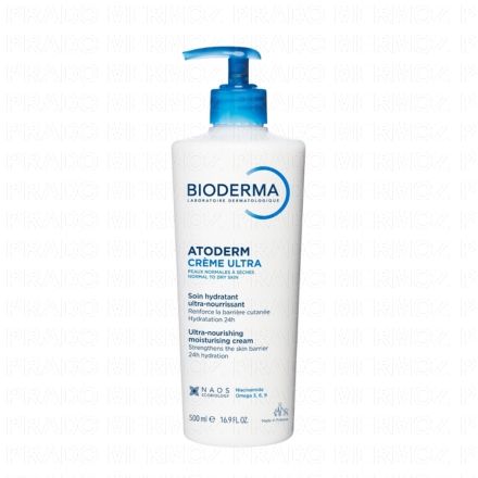 Atoderm - Crème Ultra nourrissante hydratante flacon pompe 500ml