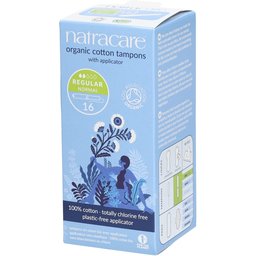 Tampons en coton biologique avec applicateur - Normal