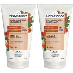 Natessance Après-Shampooing Argan et Kératine Végétale Sans Sulfates