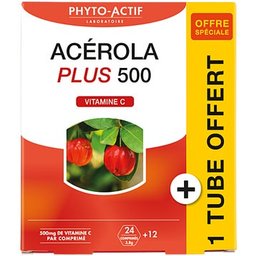 Phyto-Actif Acérola Plus 500 24+12comp