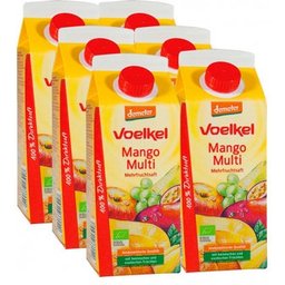 Pack Voelkel Jus de Mangue avec Multifruits Bio 6x750ml